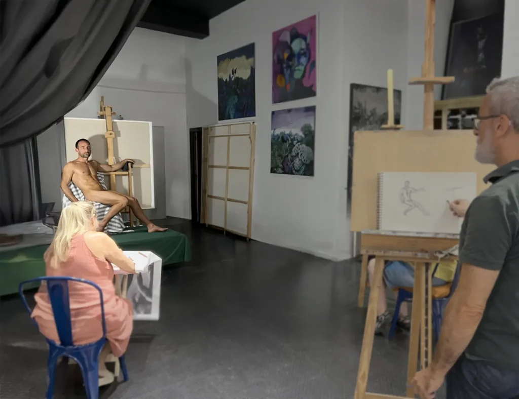 clases dibujo modelo vivo valencia